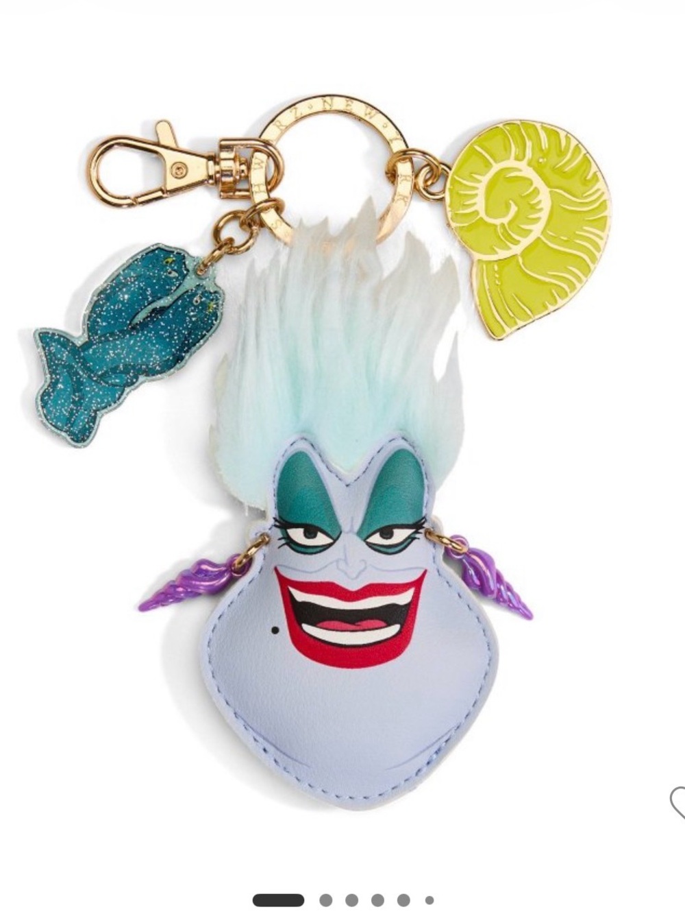 Fao Schwarz Disney’s Ursula Character Keychain purse charm